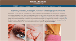 Desktop Screenshot of kosmetikstudio-prettin.de