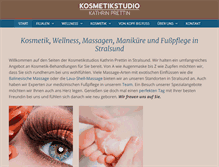 Tablet Screenshot of kosmetikstudio-prettin.de